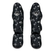 Fossil Skeleton Gray Print Pattern Muay Thai Shin Guards-grizzshop