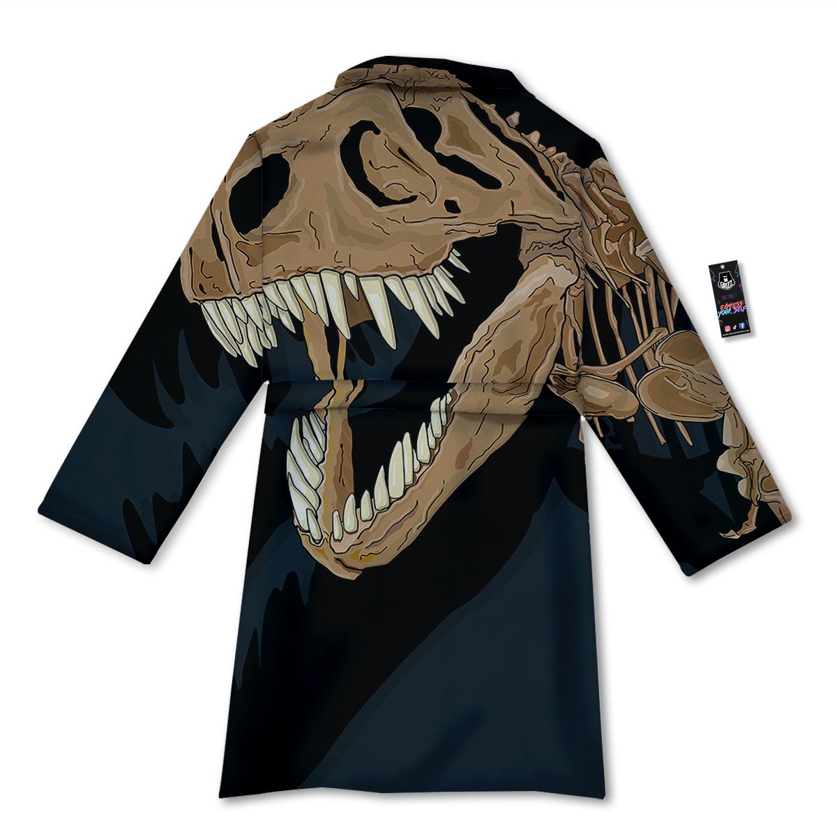 Fossil T-Rex Print Bathrobe-grizzshop