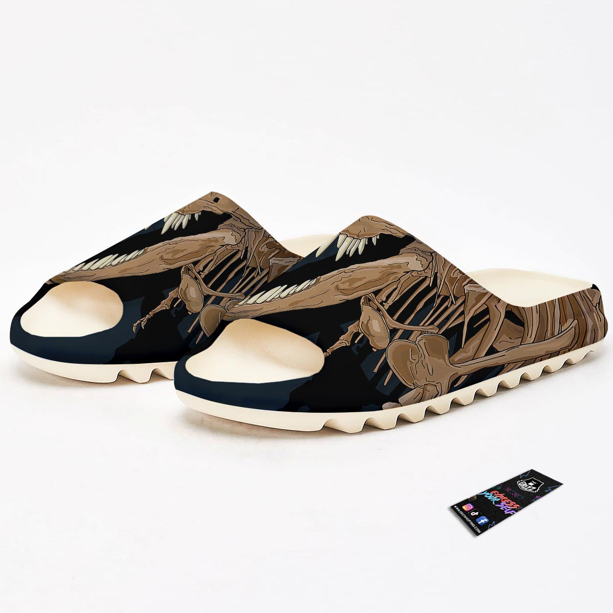 Fossil T-Rex Print Sandals-grizzshop