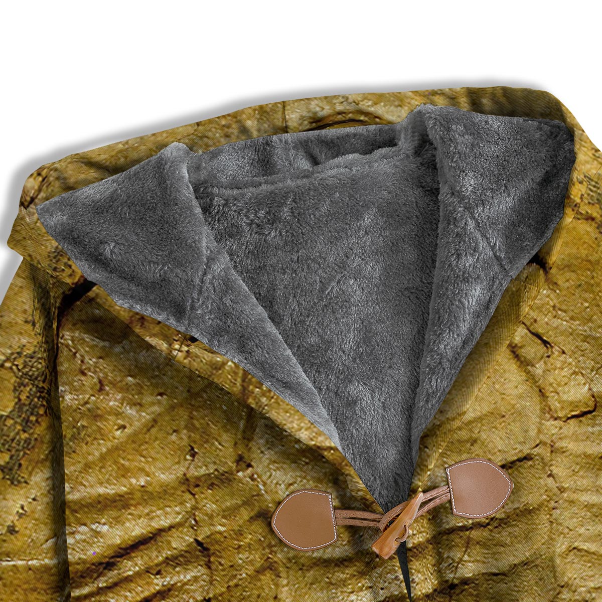 Fossil Trilobite Print Men's Windbreaker Jacket-grizzshop