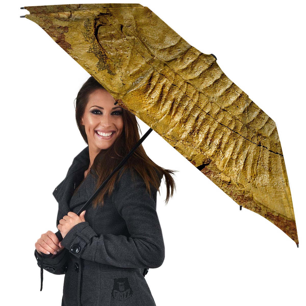 Fossil Trilobite Print Umbrella-grizzshop