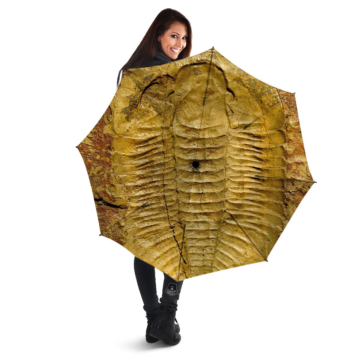 Fossil Trilobite Print Umbrella-grizzshop