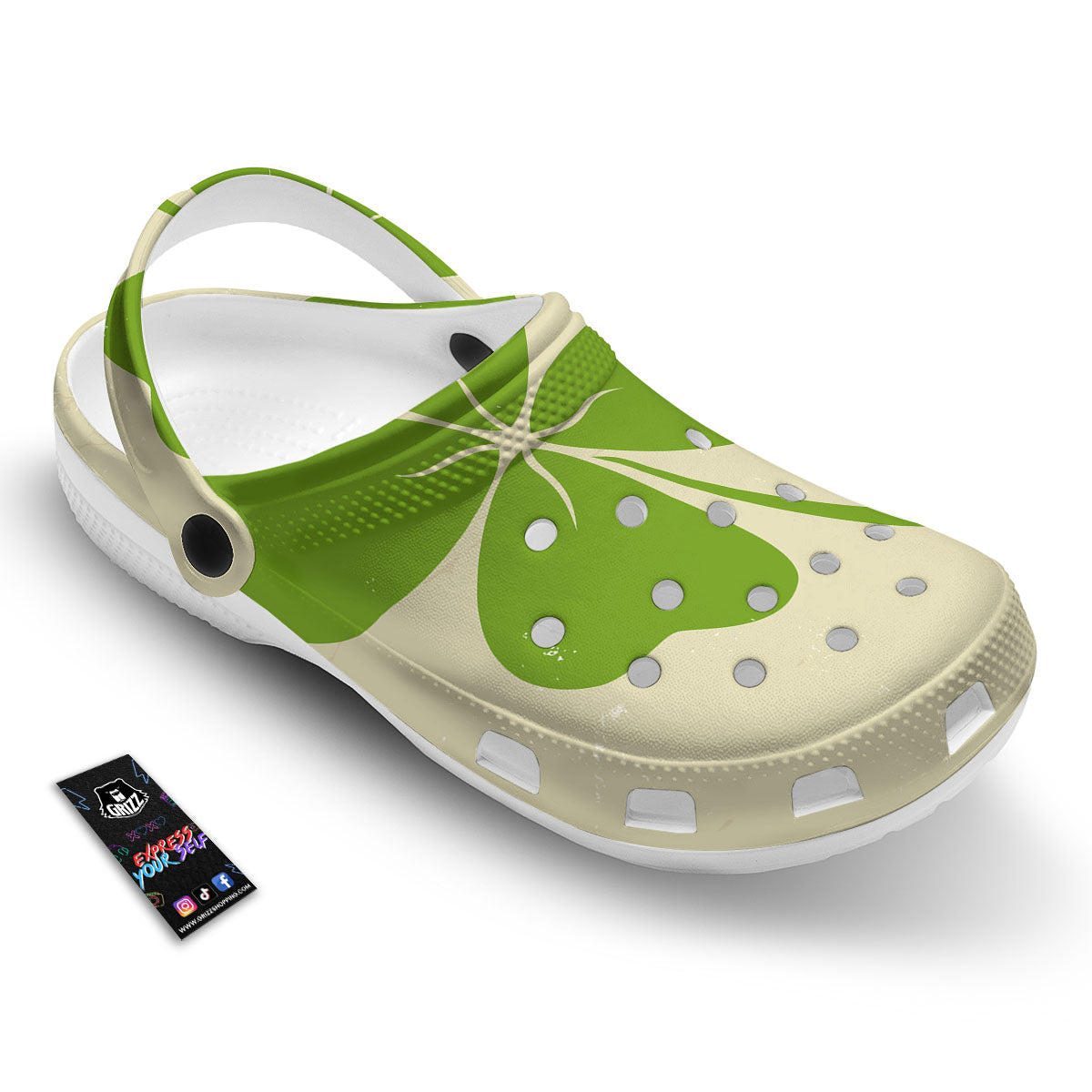 Four Leaf Clovers Irish Print Clog-grizzshop