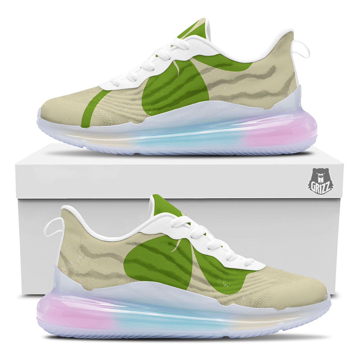 Four Leaf Clovers Irish Print Running Sneakers-grizzshop