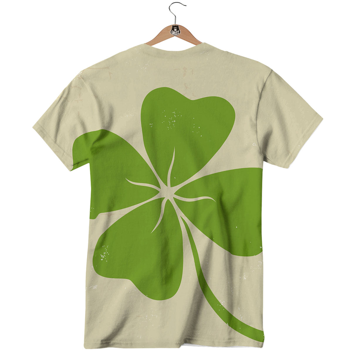 Four Leaf Clovers Irish Print T-Shirt-grizzshop