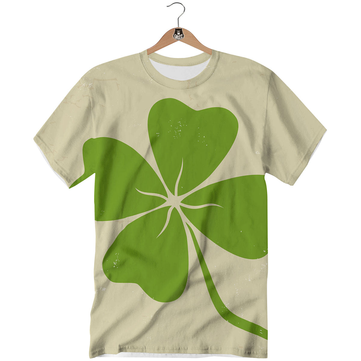Four Leaf Clovers Irish Print T-Shirt-grizzshop