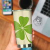 Four Leaf Clovers Irish Print Tumbler-grizzshop