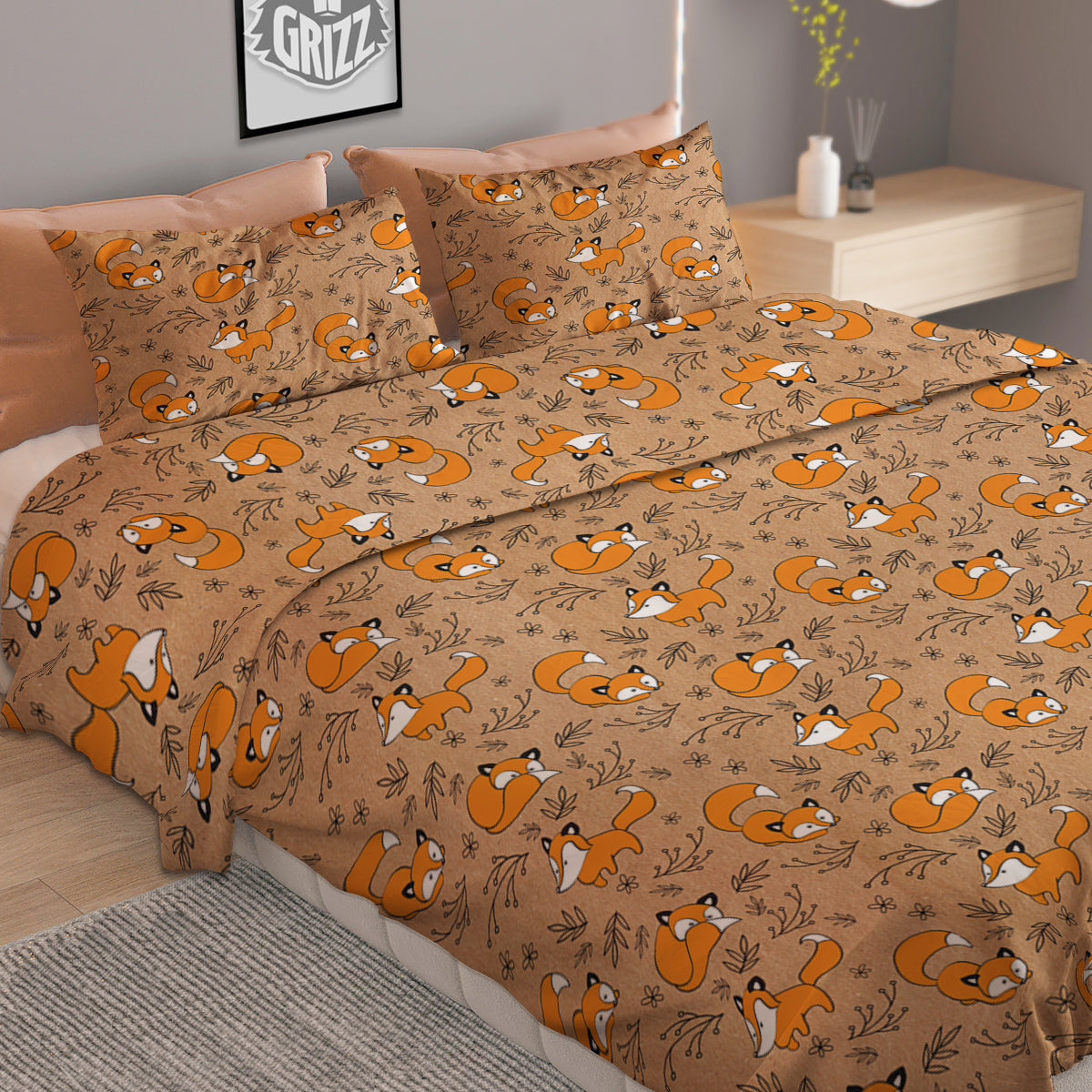 Frangipani Flower Print Pattern Duvet Cover Bedding Set