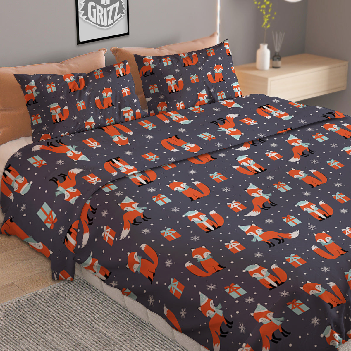 Frankenstein Face Cute Print Duvet Cover Bedding Set