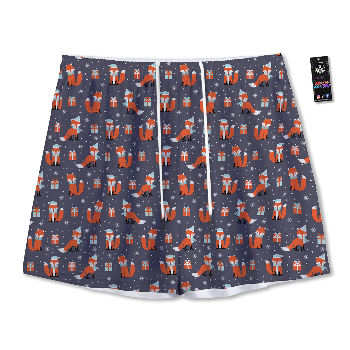 Frankenstein Face Cute Print Mesh Shorts