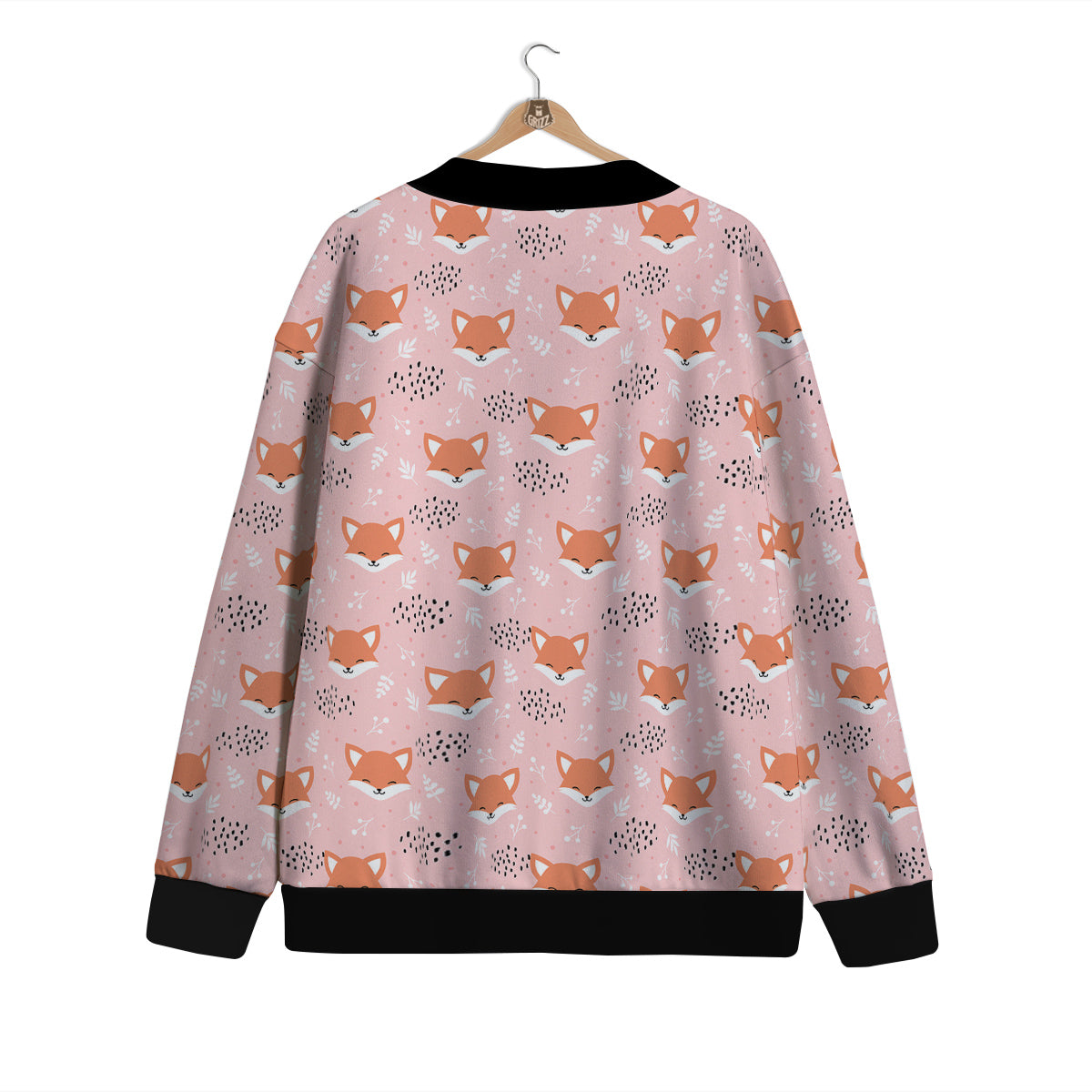 Fox Cute Print Pattern Cardigan-grizzshop