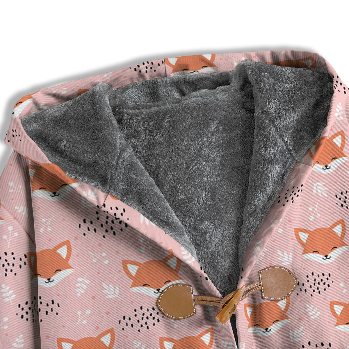 Fox Cute Print Pattern Men's Windbreaker Jacket-grizzshop
