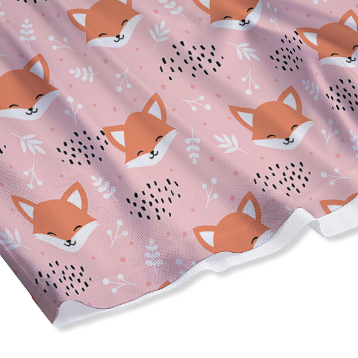 Fox Cute Print Pattern Mesh Shorts