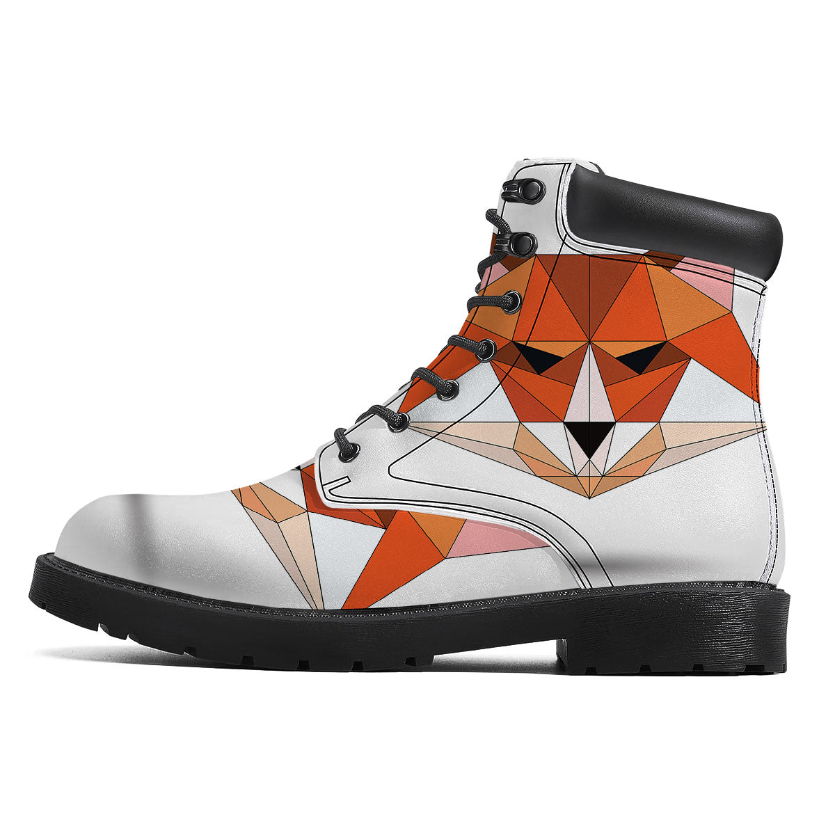 Fox Geometric Print Boots-grizzshop