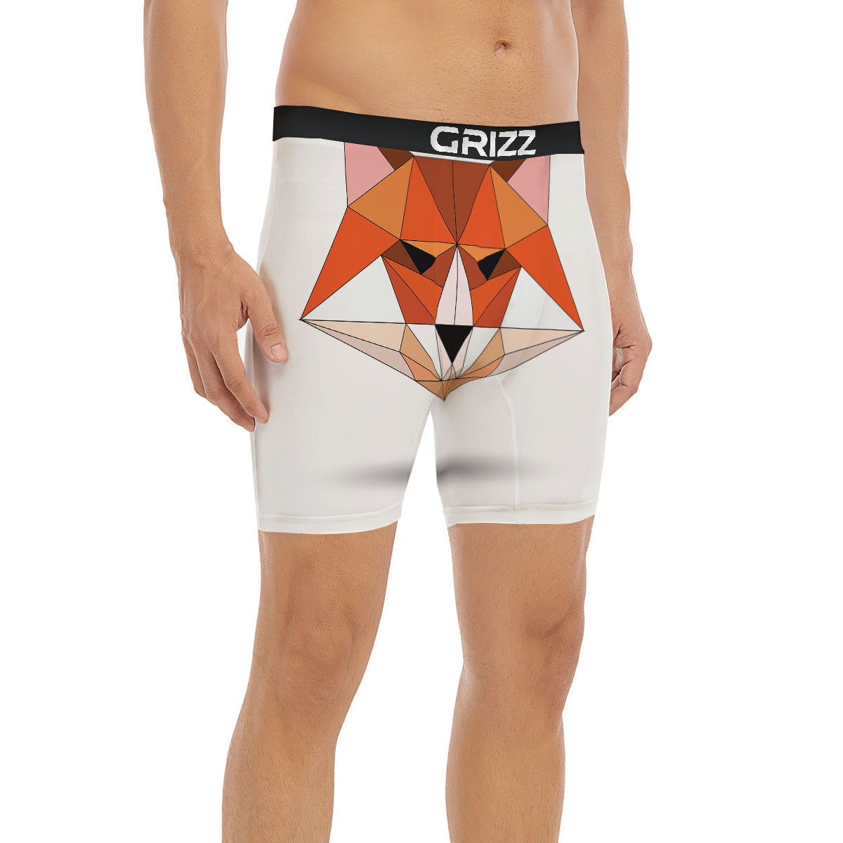 Fox Geometric Print Boxer Briefs-grizzshop