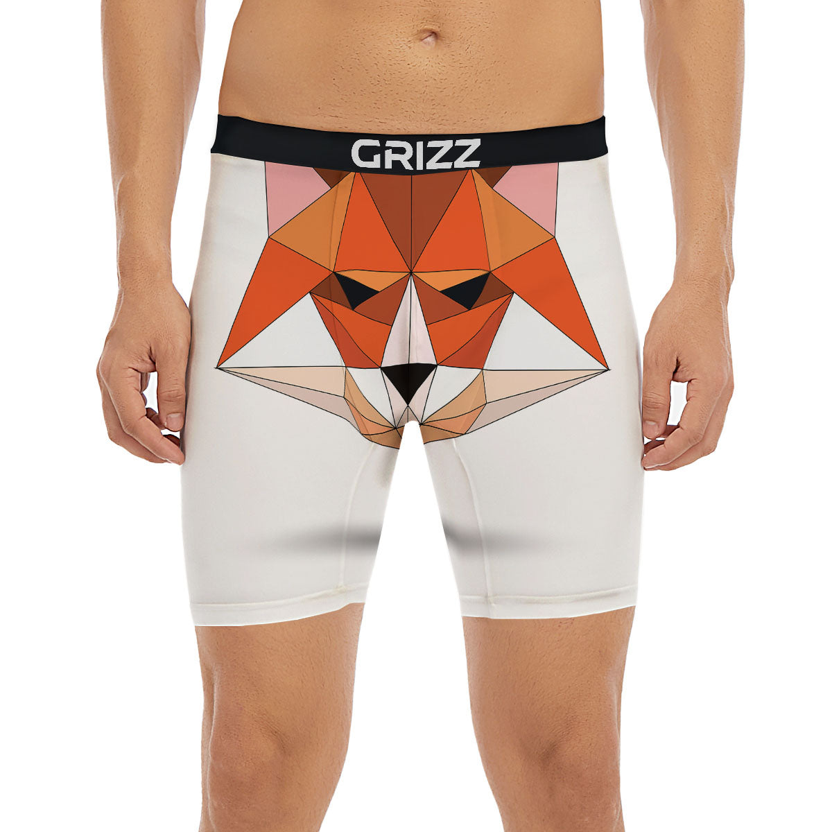 Fox Geometric Print Boxer Briefs-grizzshop