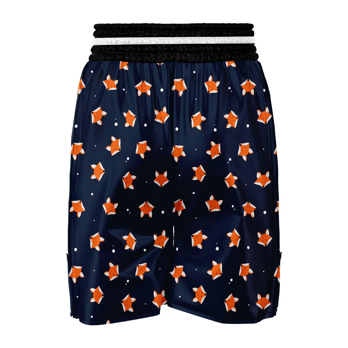 Fox Pattern Print Boxing Shorts-grizzshop
