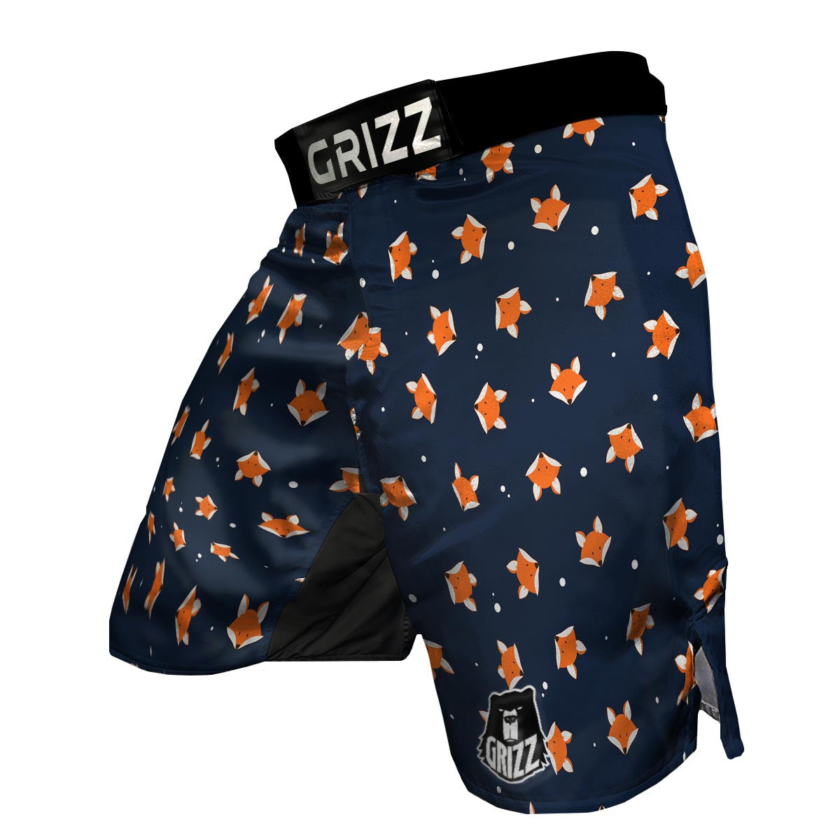 Fox Pattern Print MMA Shorts-grizzshop