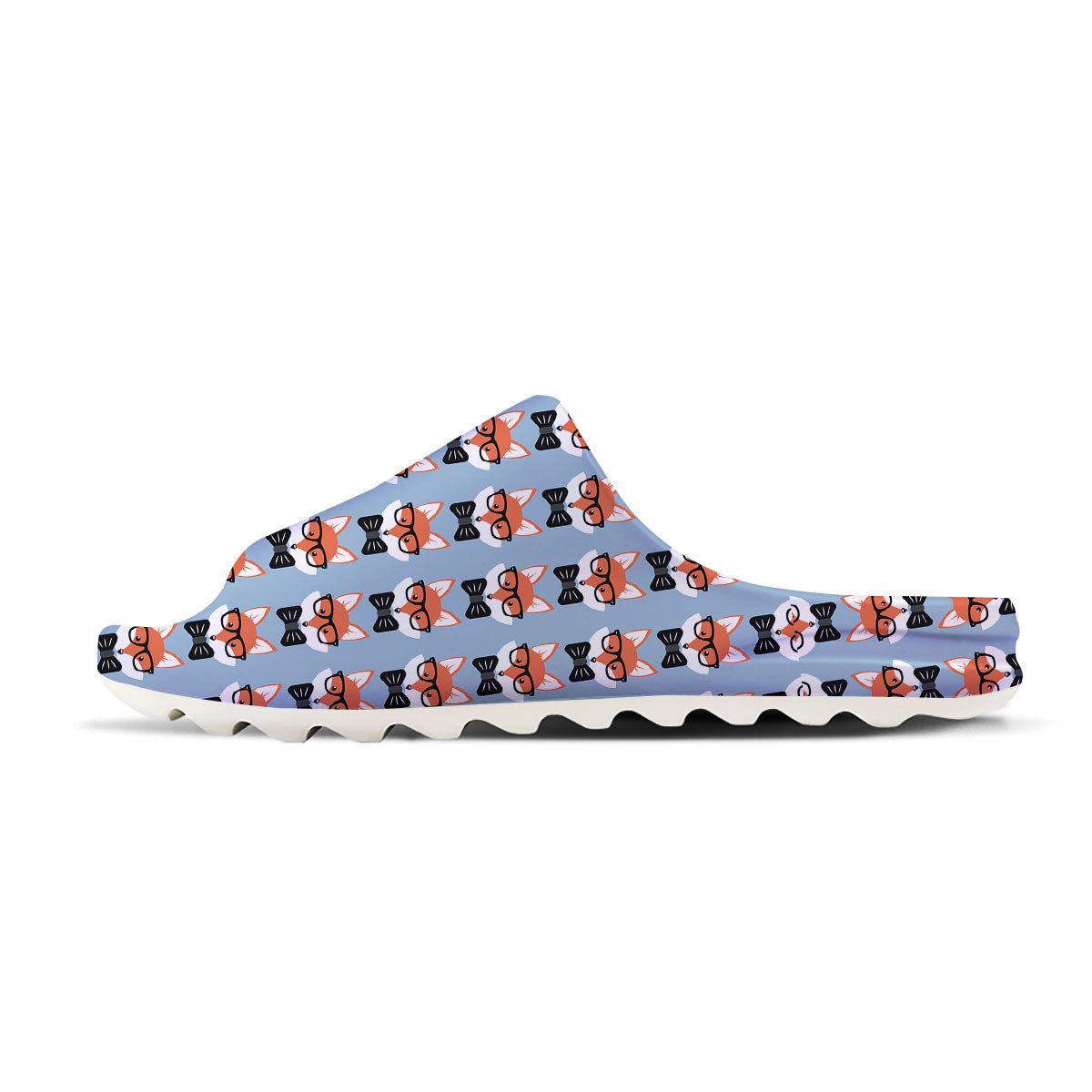 Fox With Glasses Print Pattern Sandals-grizzshop