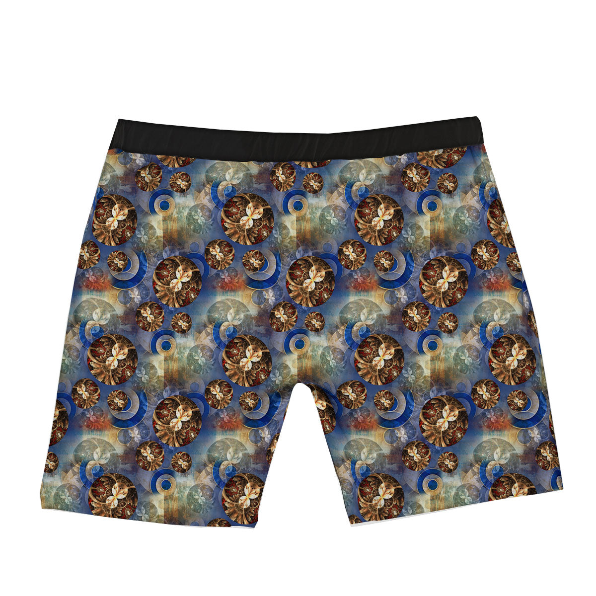 Fractal Abstract Print Boxer Briefs-grizzshop