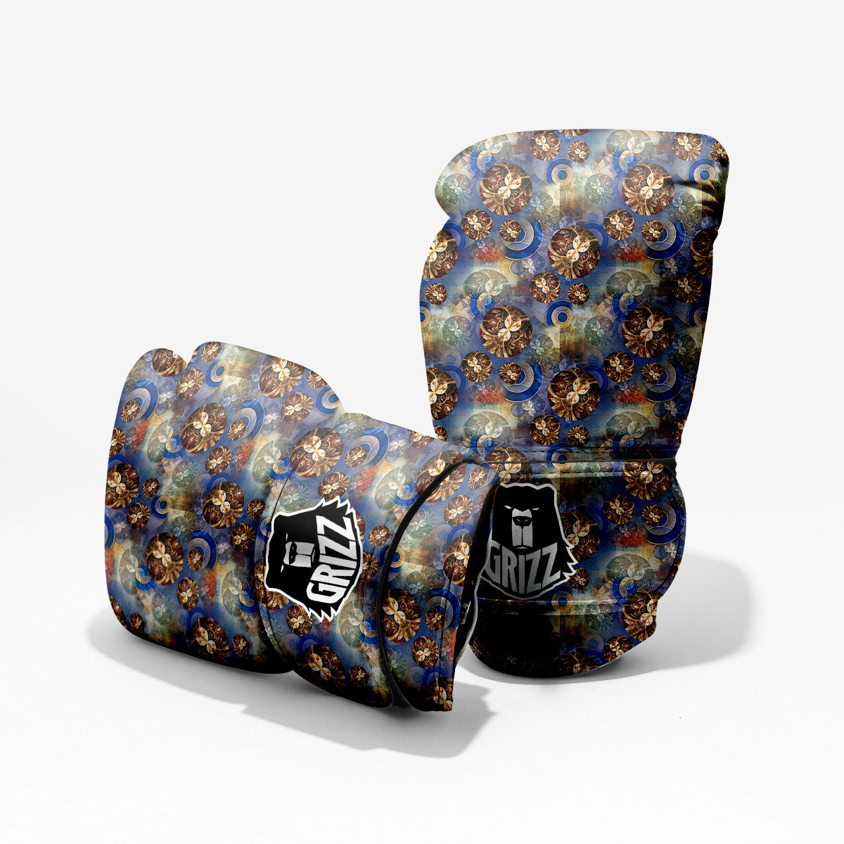 Fractal Abstract Print Pro Boxing Glove