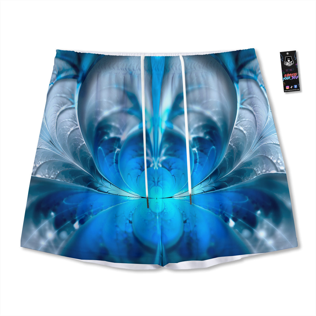 French Bulldog Faces Print Pattern Mesh Shorts