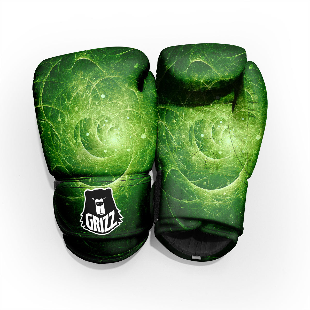 Fractal Green Print Pro Boxing Glove