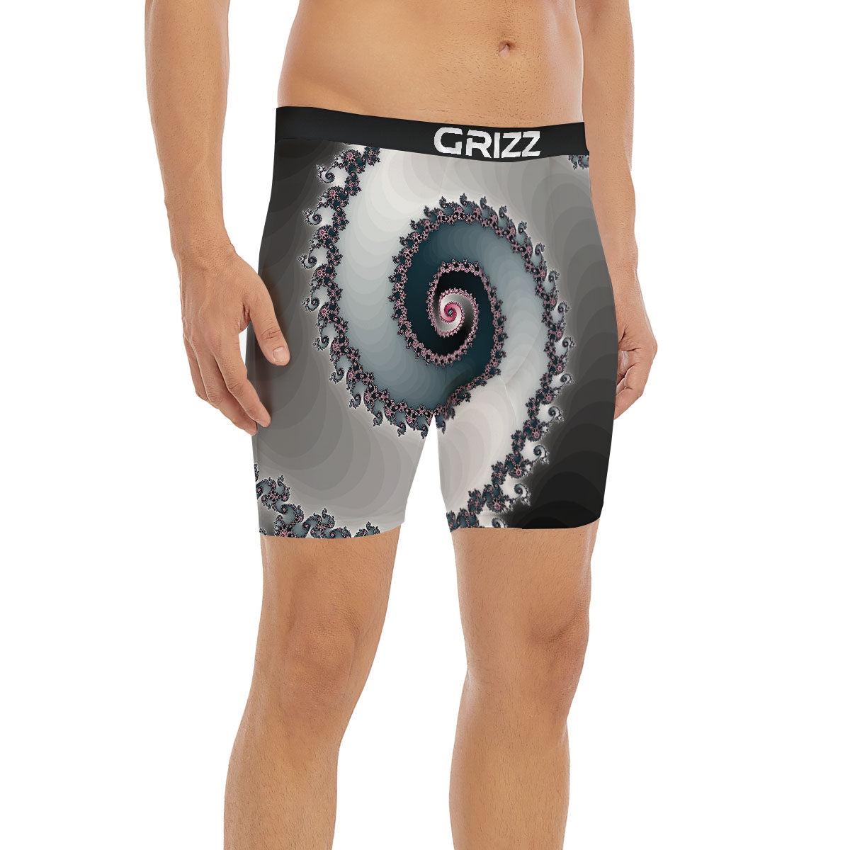 Fractal Infinite Print Boxer Briefs-grizzshop