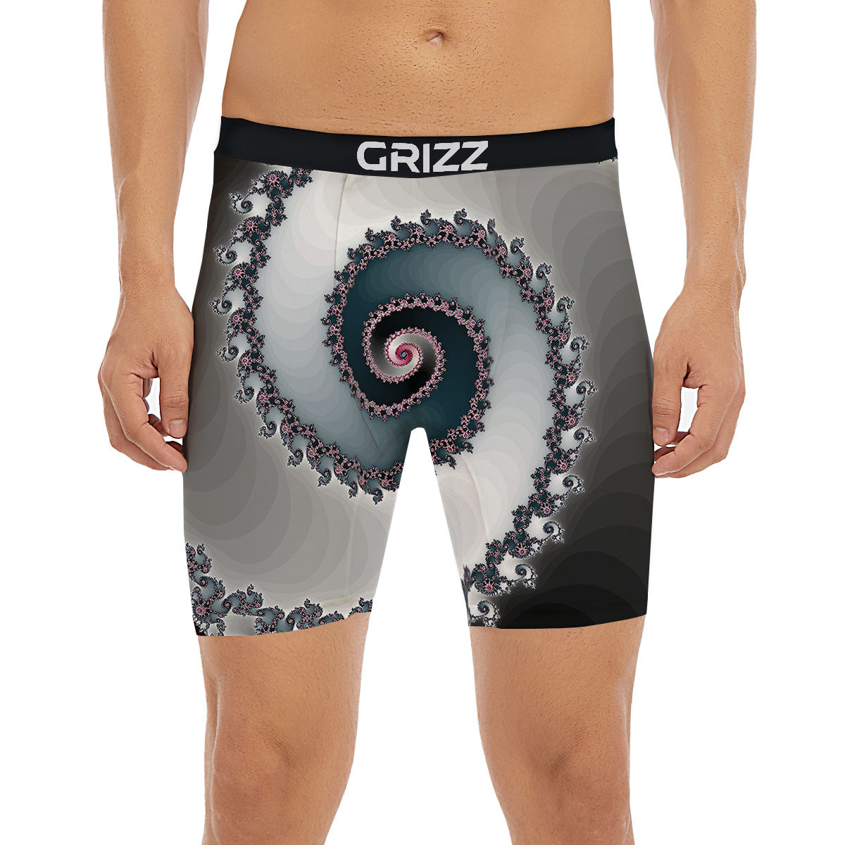 Fractal Infinite Print Boxer Briefs-grizzshop