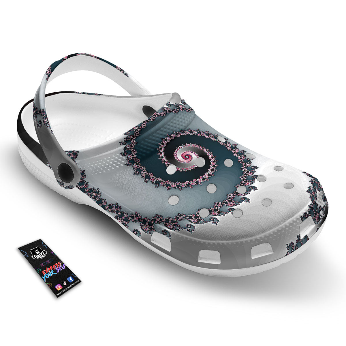 Fractal Infinite Print Clog-grizzshop