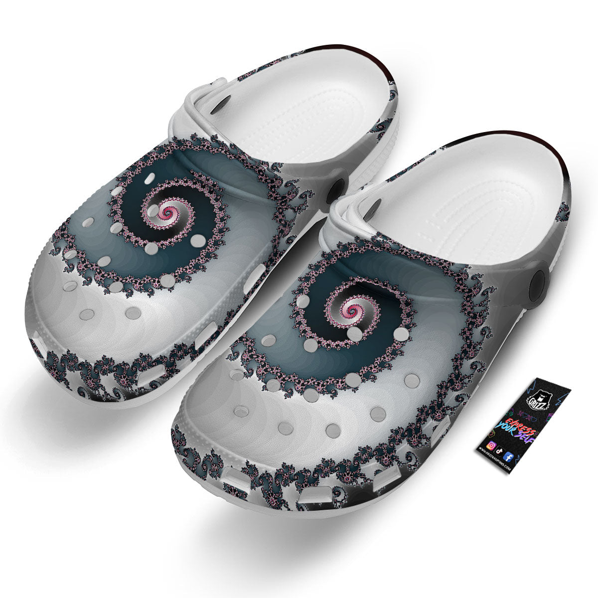 Fractal Infinite Print Clog-grizzshop