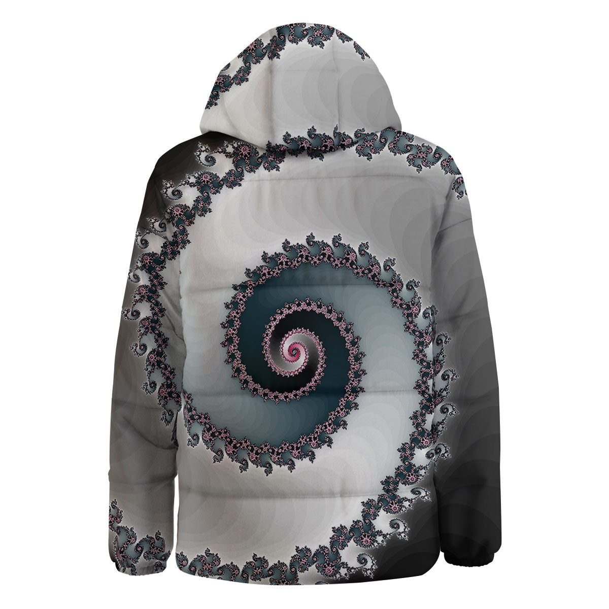 Fractal Infinite Print Down Jacket-grizzshop