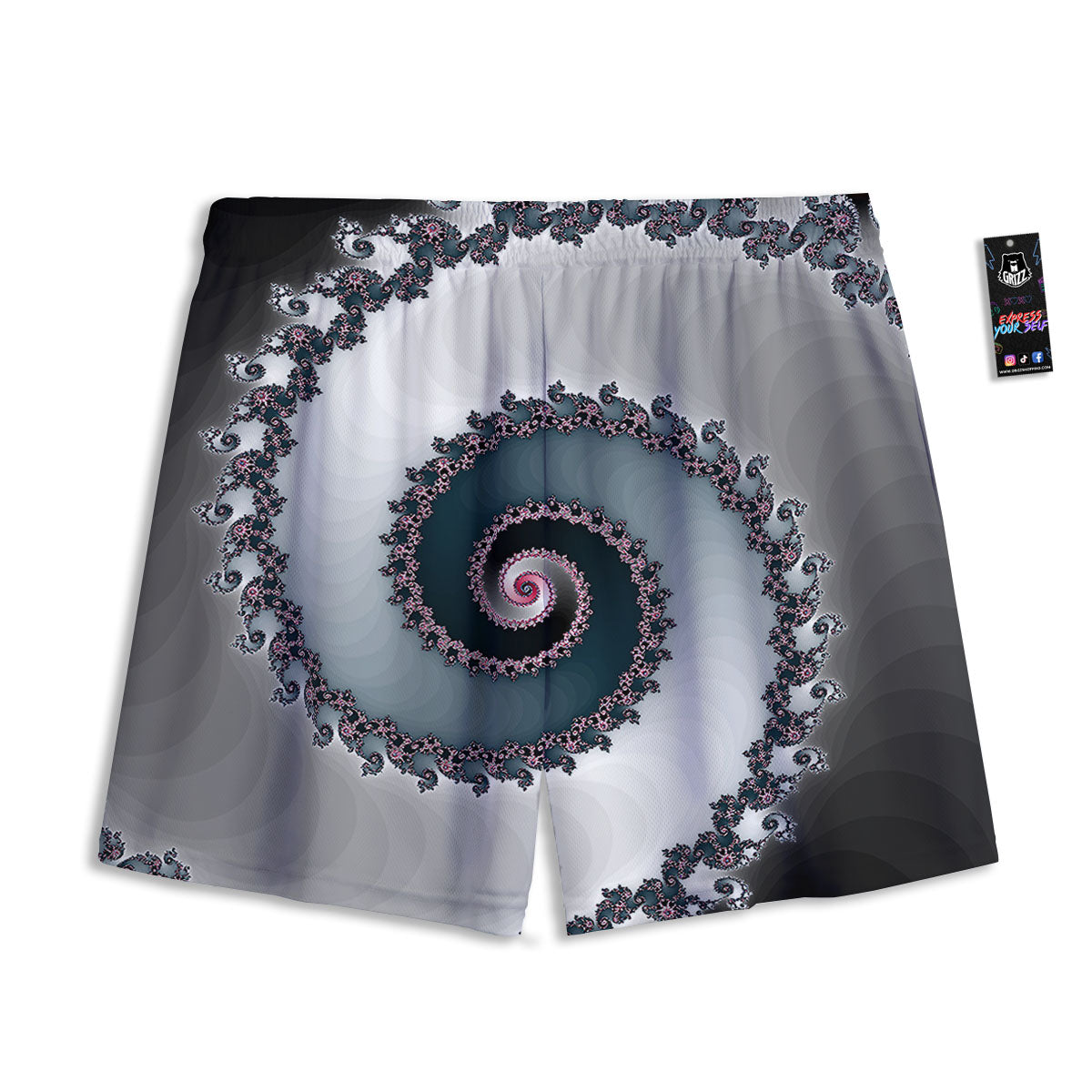 Fractal Infinite Print Mesh Shorts