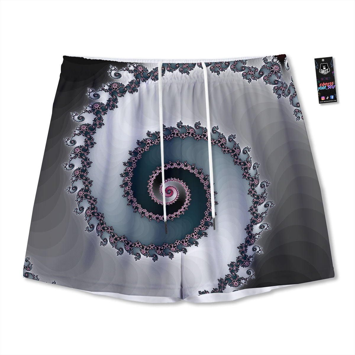 Fractal Infinite Print Mesh Shorts