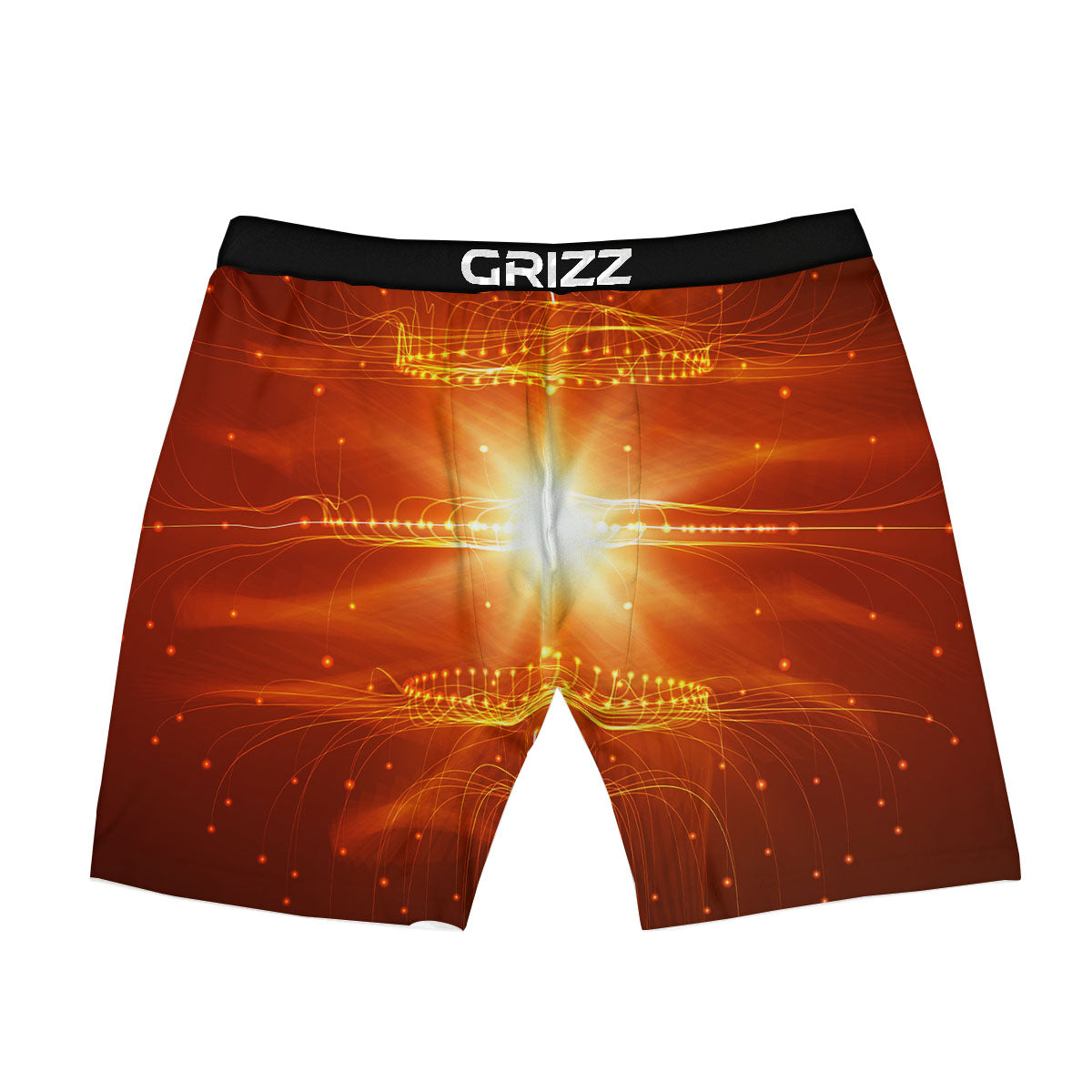 Fractal Light Print Boxer Briefs-grizzshop