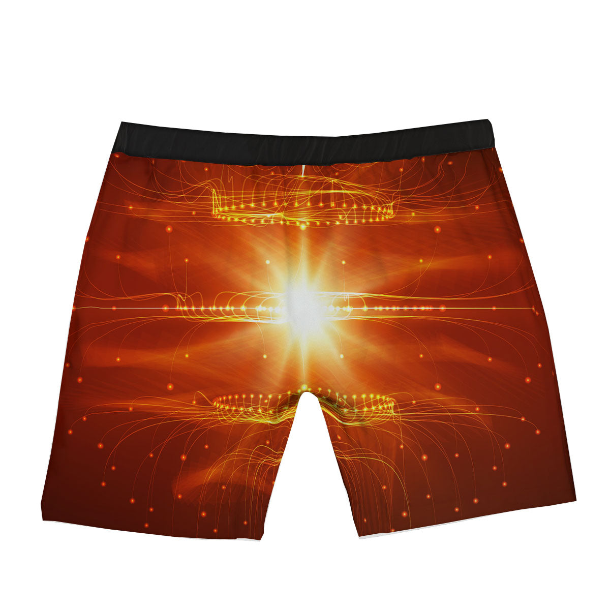 Fractal Light Print Boxer Briefs-grizzshop