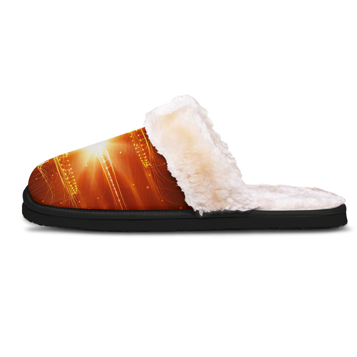 Fractal Light Print Slippers-grizzshop
