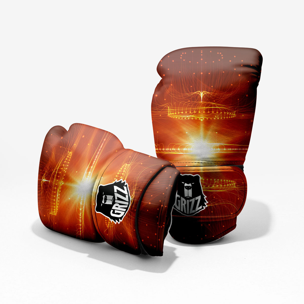 Fractal Light Print Pro Boxing Glove