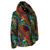 Fractal Psychedelic Print Pattern Down Jacket-grizzshop