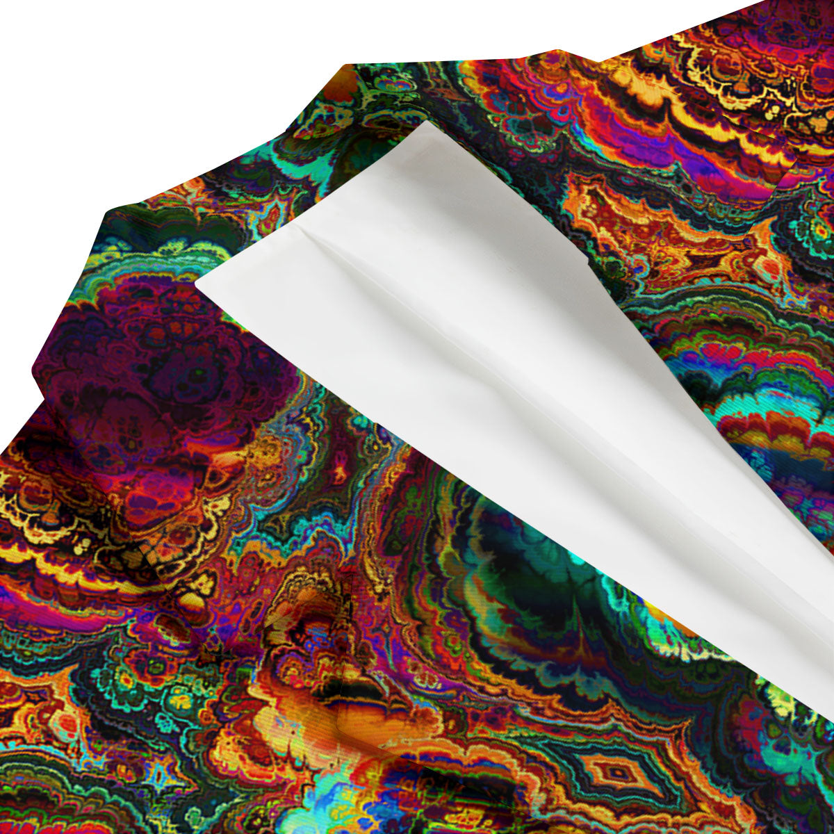 Fractal Psychedelic Print Pattern Men's Blazer-grizzshop