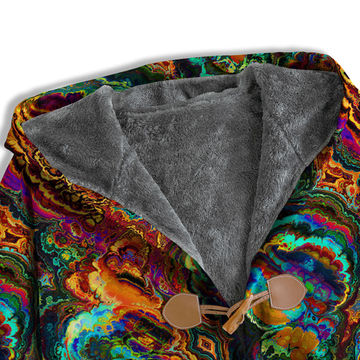 Fractal Psychedelic Print Pattern Men's Windbreaker Jacket-grizzshop