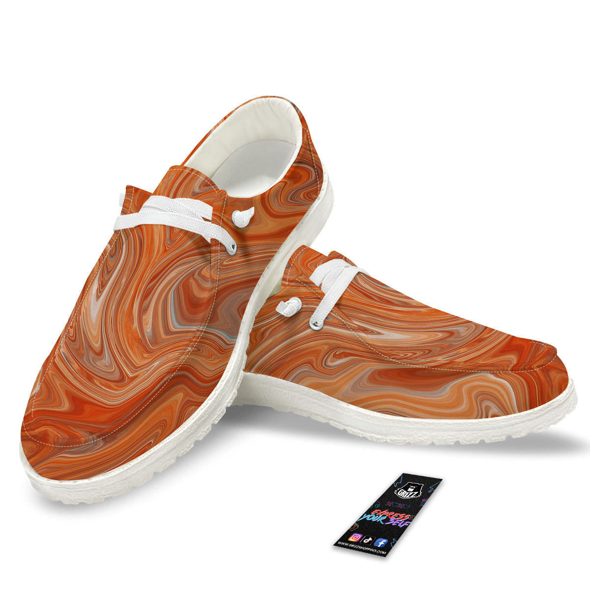 Fractal Psychedelic Trippy Print Black Loafers-grizzshop