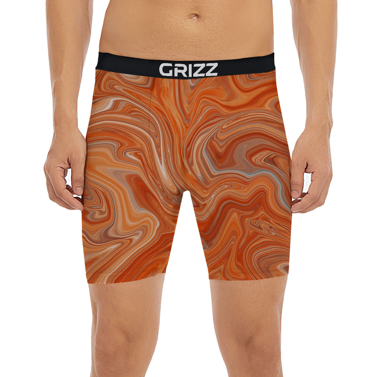 Fractal Psychedelic Trippy Print Boxer Briefs-grizzshop