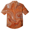 Fractal Psychedelic Trippy Print Button Up Shirt-grizzshop