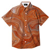 Fractal Psychedelic Trippy Print Button Up Shirt-grizzshop