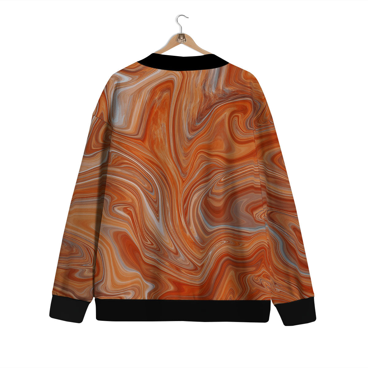 Fractal Psychedelic Trippy Print Cardigan-grizzshop