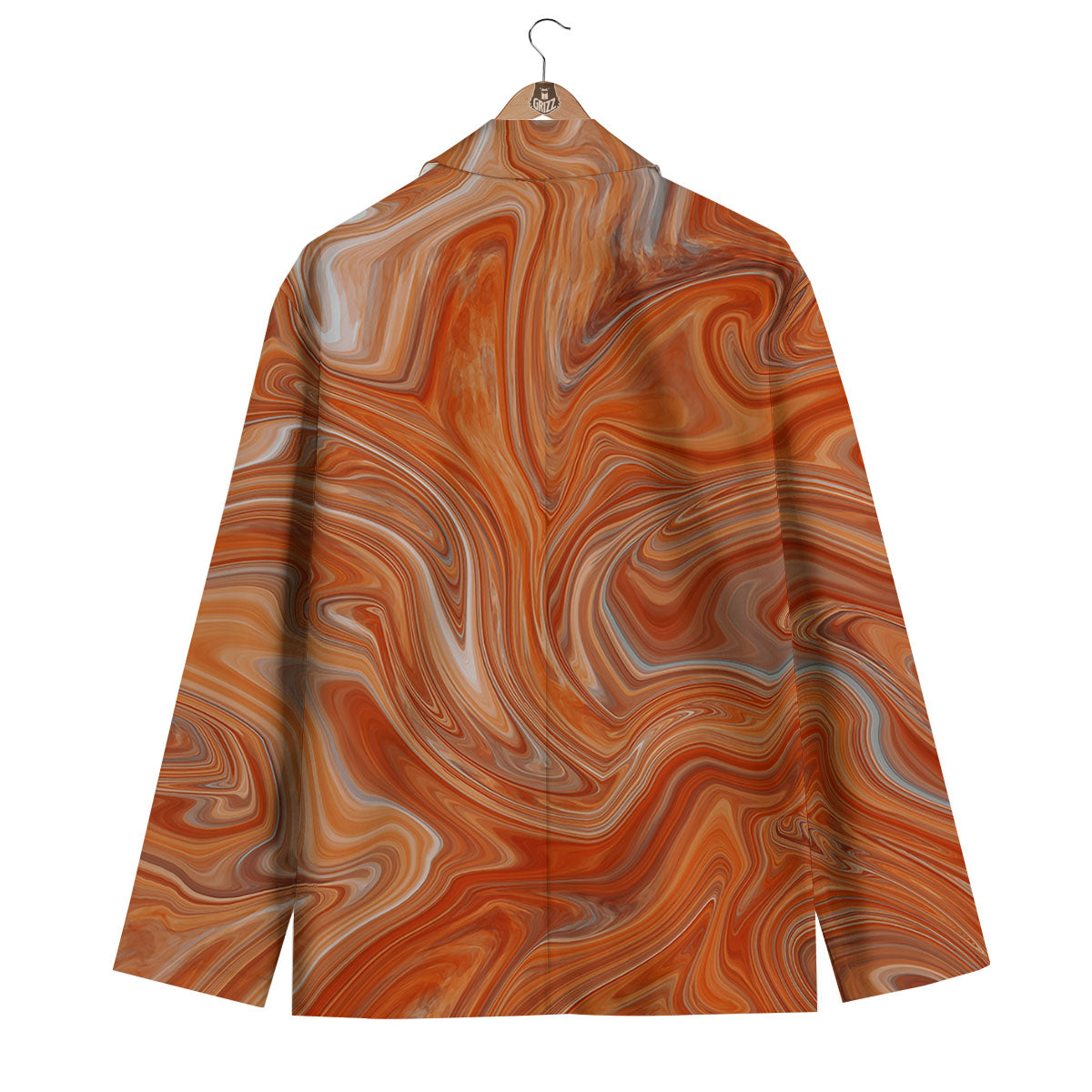 Fractal Psychedelic Trippy Print Men's Blazer-grizzshop