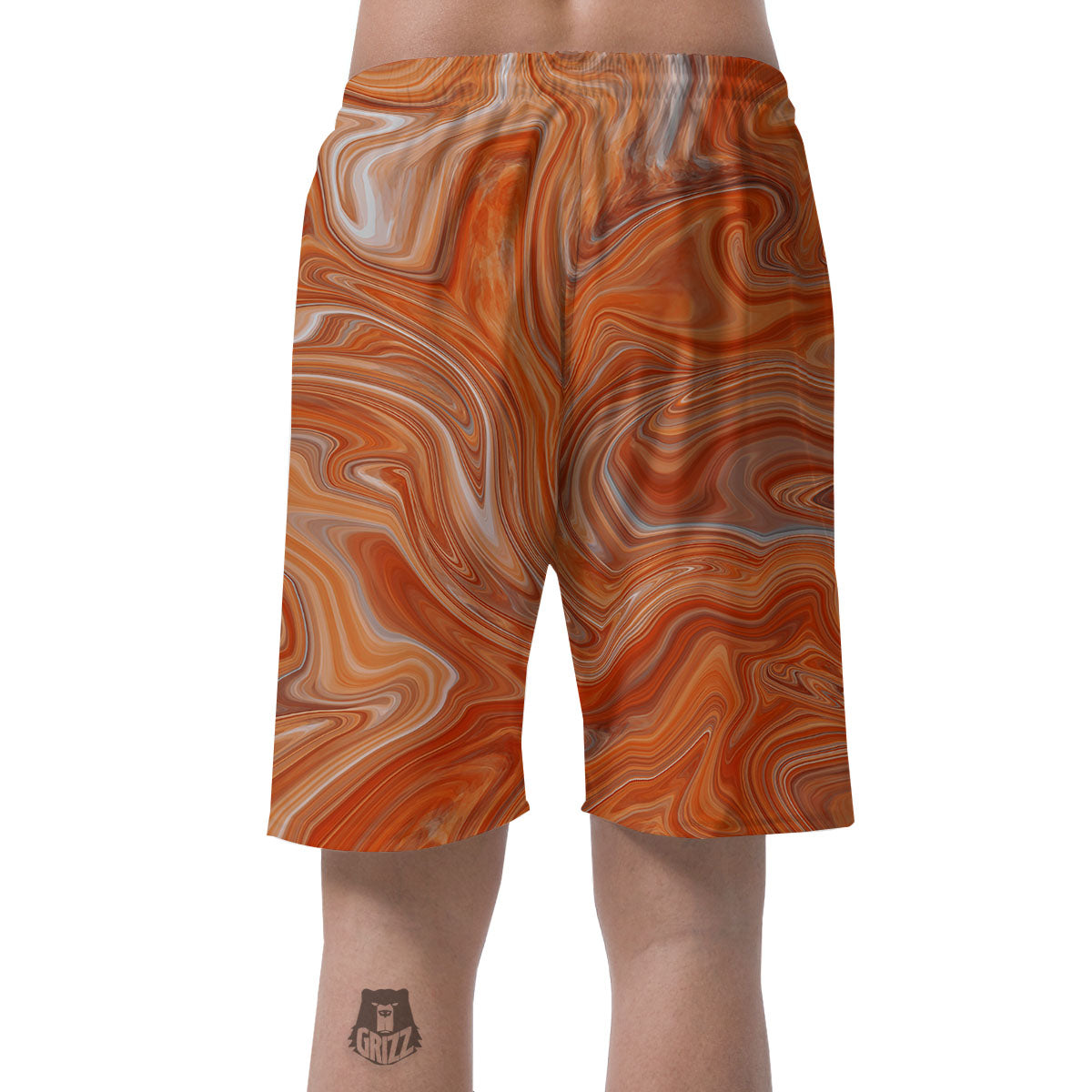 Fractal Psychedelic Trippy Print Men's Shorts-grizzshop