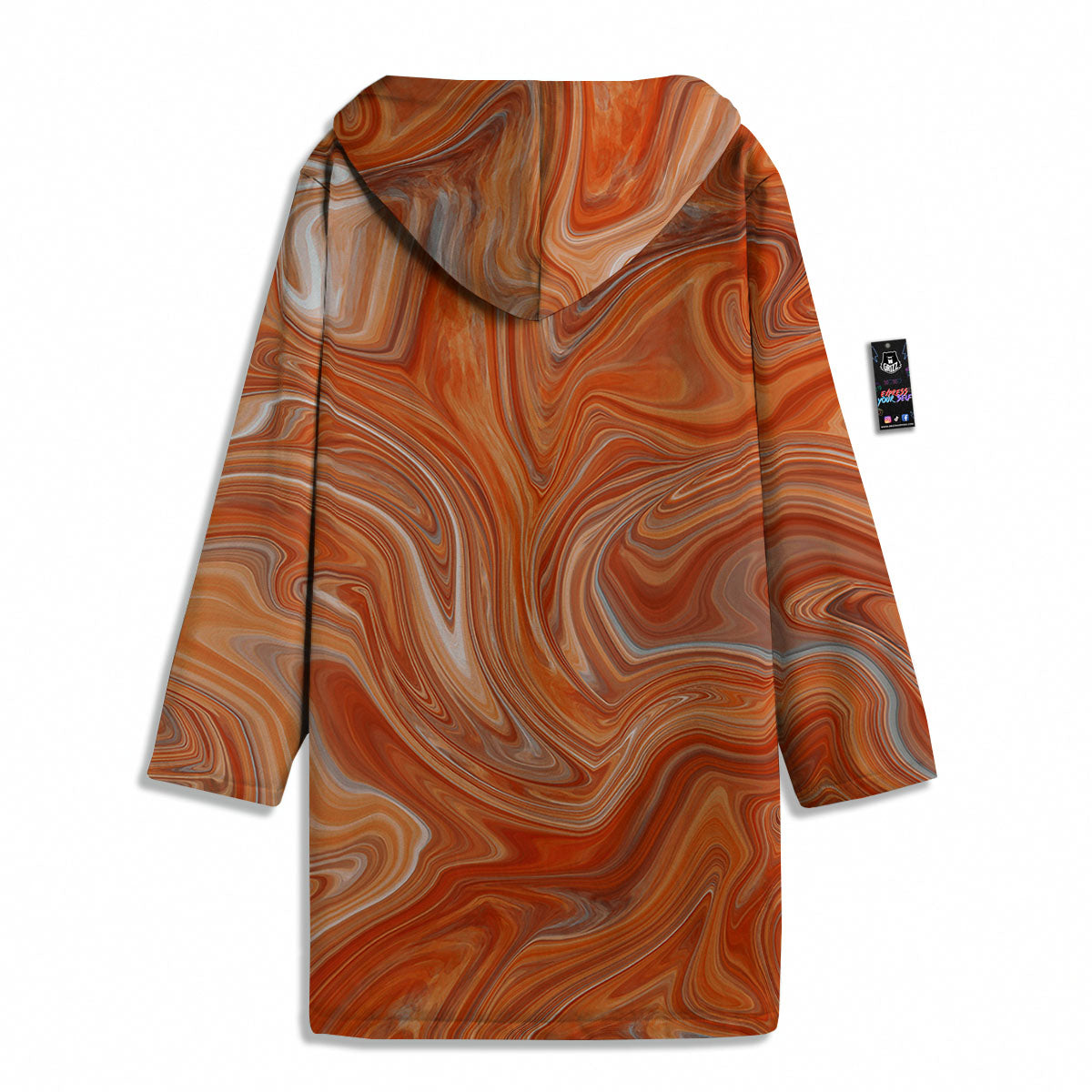 Fractal Psychedelic Trippy Print Men's Windbreaker Jacket-grizzshop