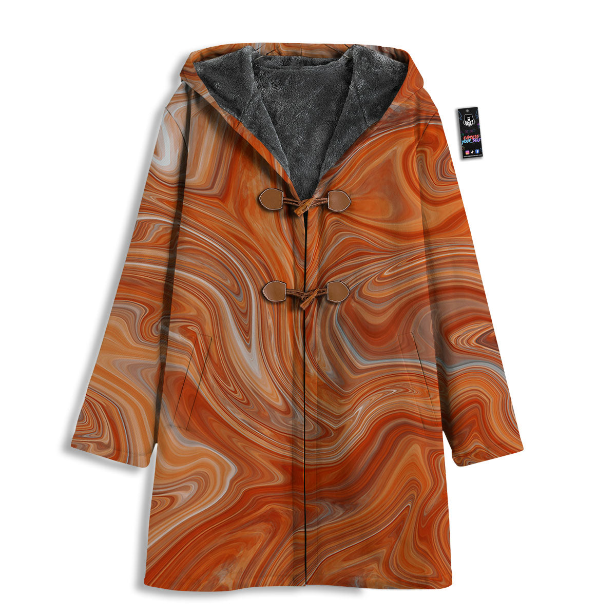Fractal Psychedelic Trippy Print Men's Windbreaker Jacket-grizzshop